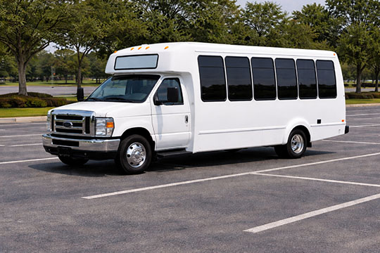 20-passenger minibus available for charter in Visalia, CA
