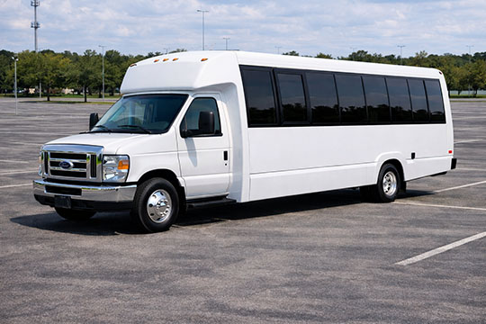 25-passenger minibus available for charter in Visalia, CA